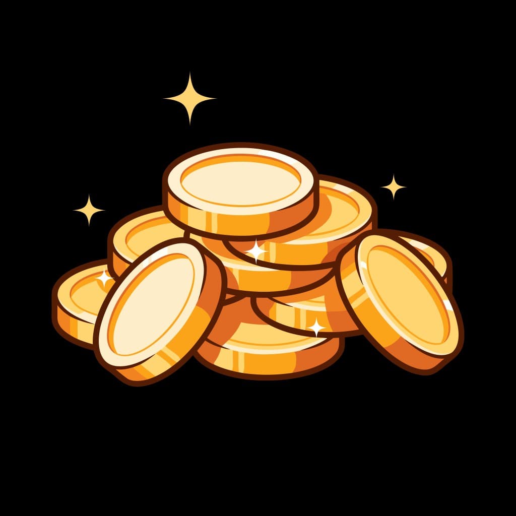 Stack of gold coins
